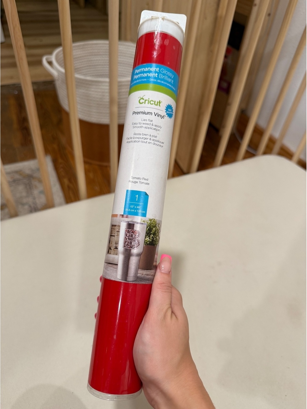Cricut red vinyl roll